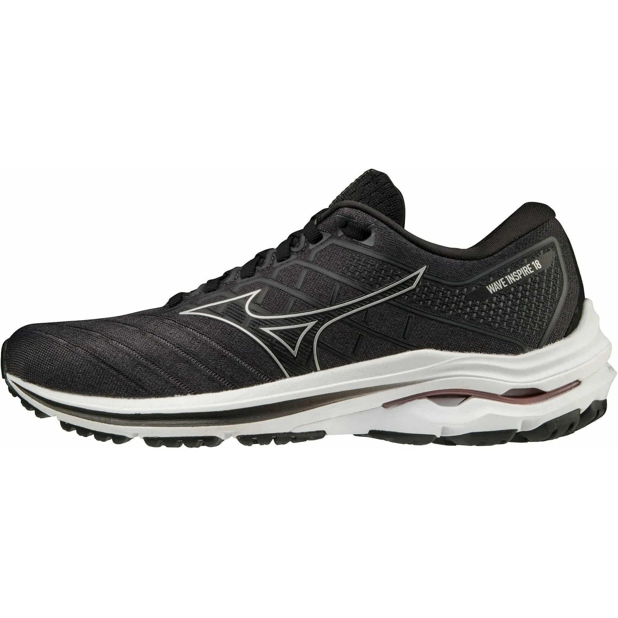 Shoes Mizuno Mizuno Wave Inspire 18 WIDE FIT (D) Womens Running Shoes - Black