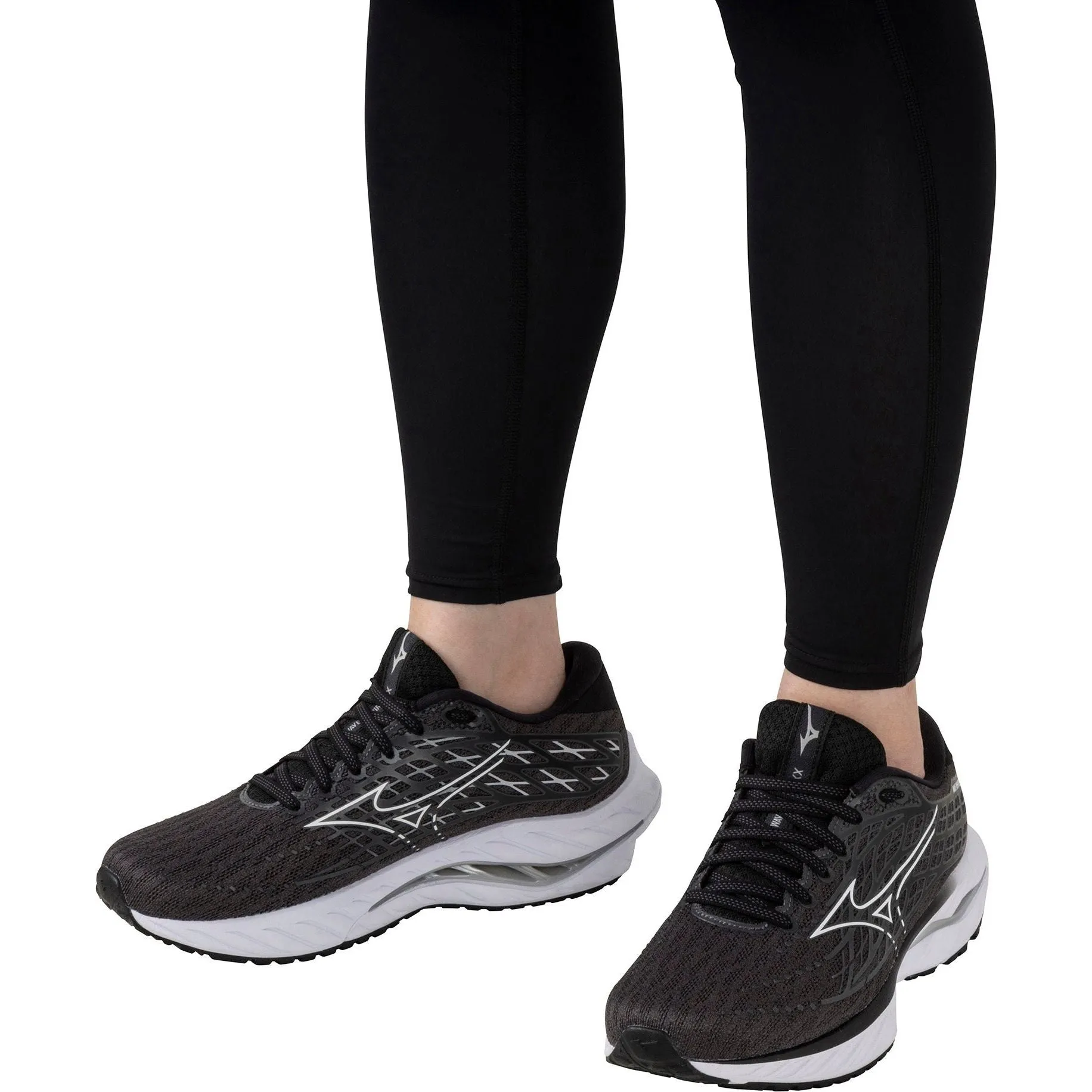 Shoes Mizuno Mizuno Wave Inspire 20 WIDE FIT (D) Womens Running Shoes - Black