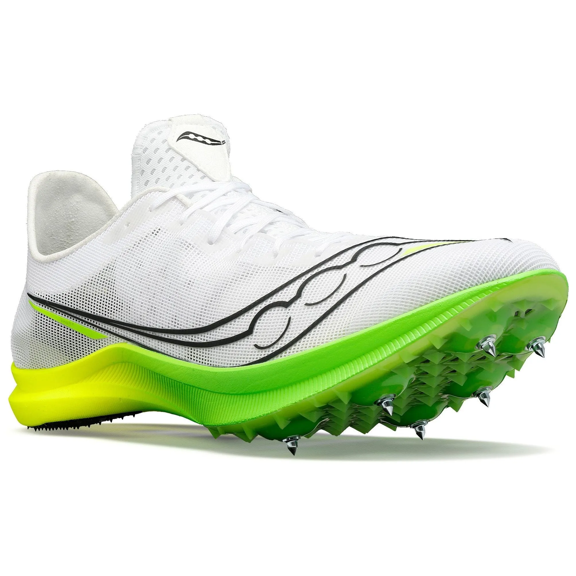 Shoes Saucony Saucony Endorphin Cheetah Womens Running Spikes - White