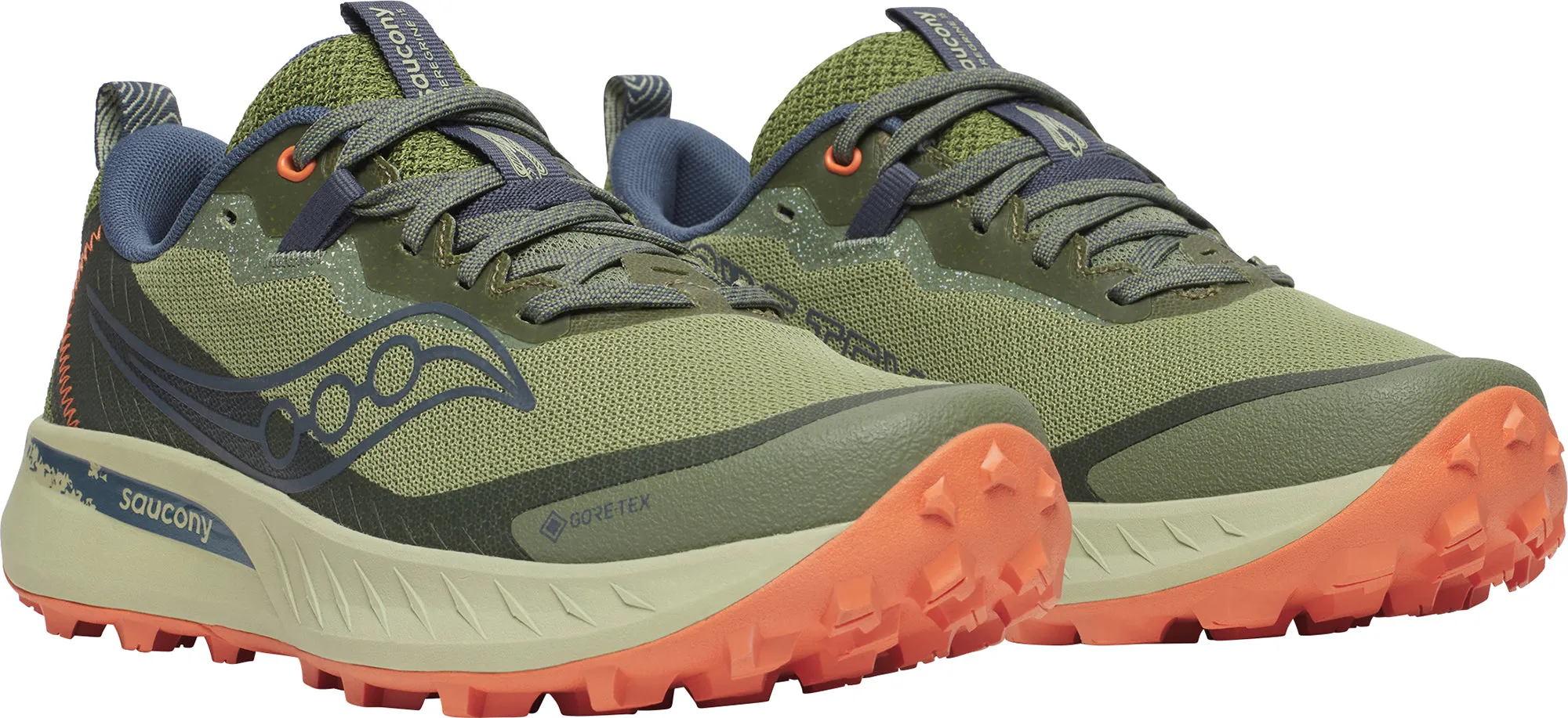 Shoes Saucony Saucony Peregrine 15 GORE-TEX Womens Trail Running Shoes - Green