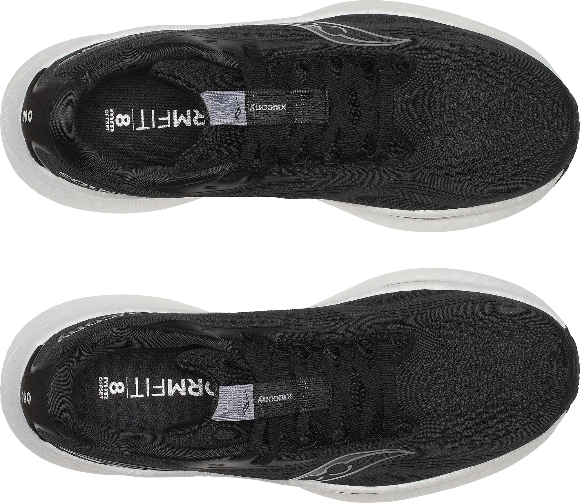 Shoes Saucony Saucony Ride 18 WIDE FIT Womens Running Shoes - Black