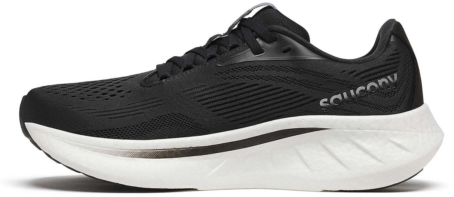 Shoes Saucony Saucony Ride 18 WIDE FIT Womens Running Shoes - Black