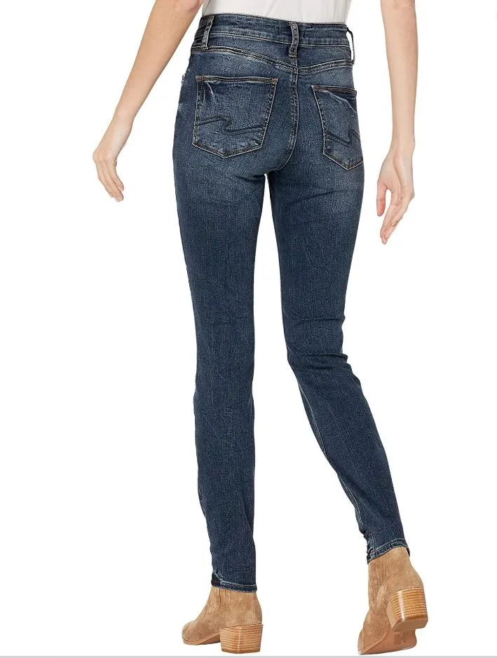 Silver Avery High Rise Skinny