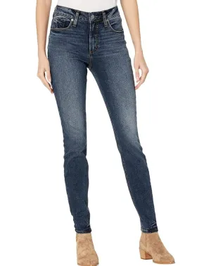 Silver Avery High Rise Skinny