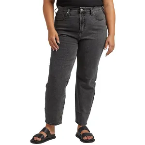 Silver Jeans Co. Womens Plus Highly Desirable High Rise Slim Straight Leg Jeans