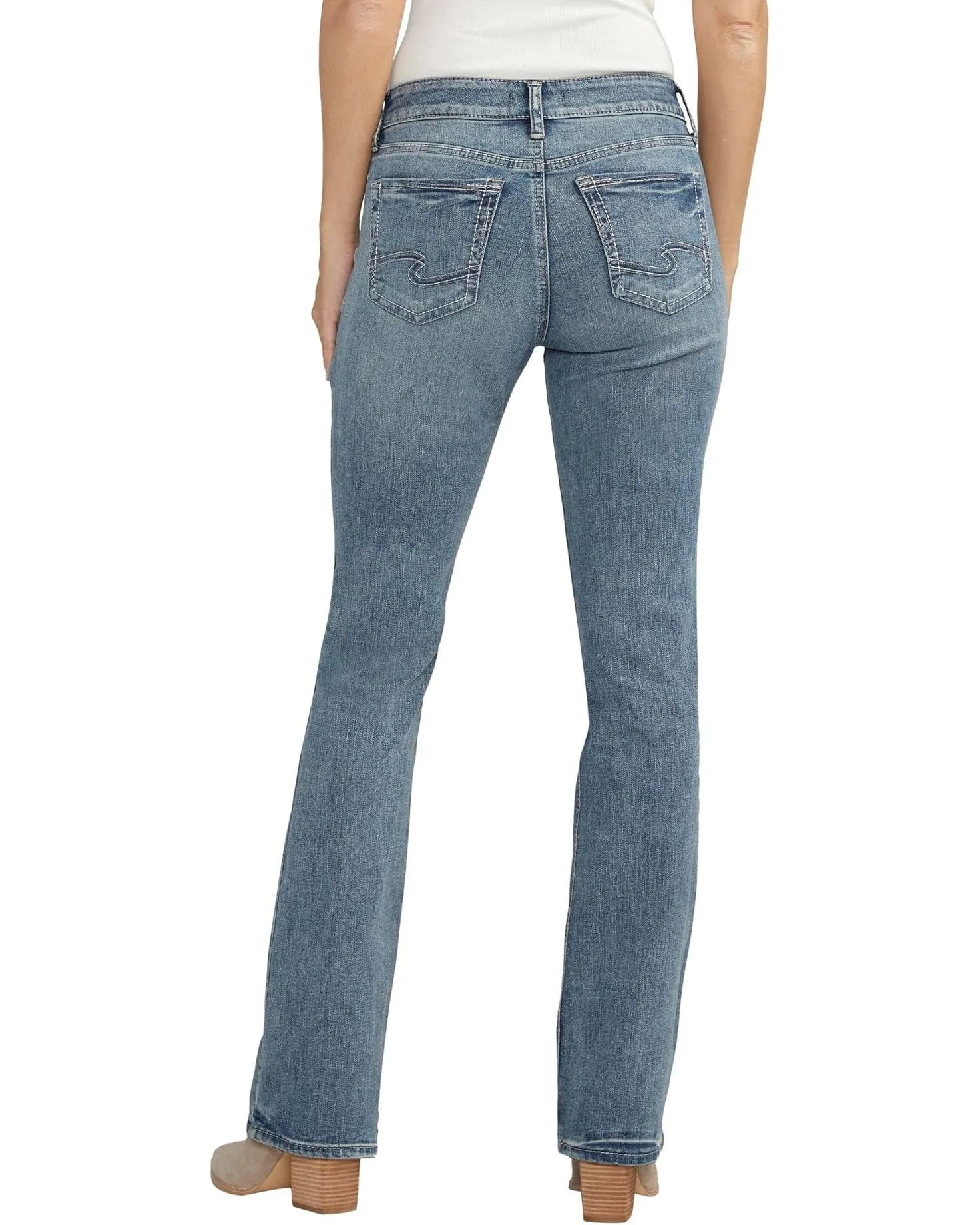 Silver Suki Mid Rise Slim Bootcut