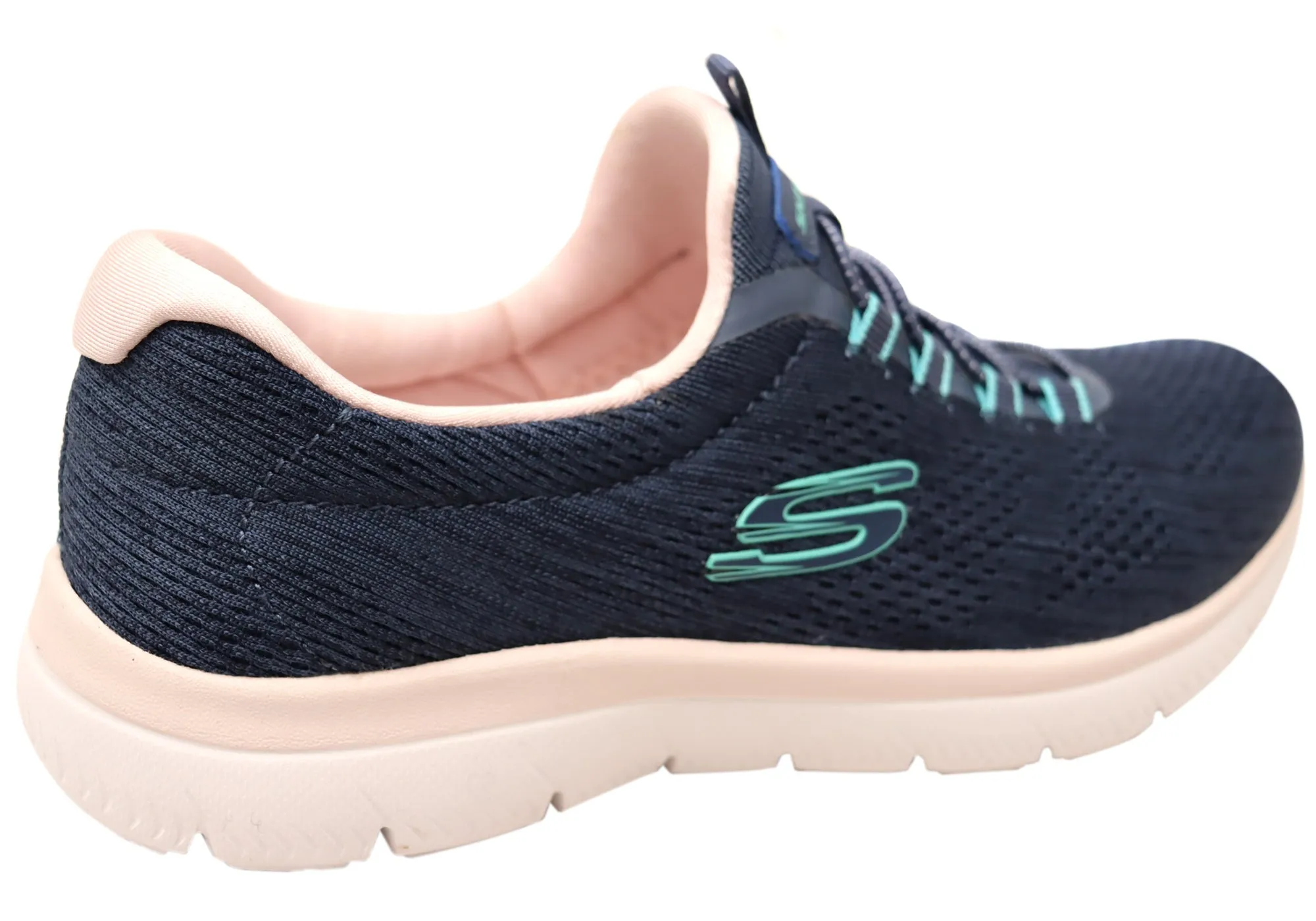 Skechers Womens Summits Fun Flair Comfortable Slip On Shoes Skechers Shoes