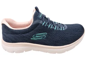 Skechers Womens Summits Fun Flair Comfortable Slip On Shoes Skechers Shoes