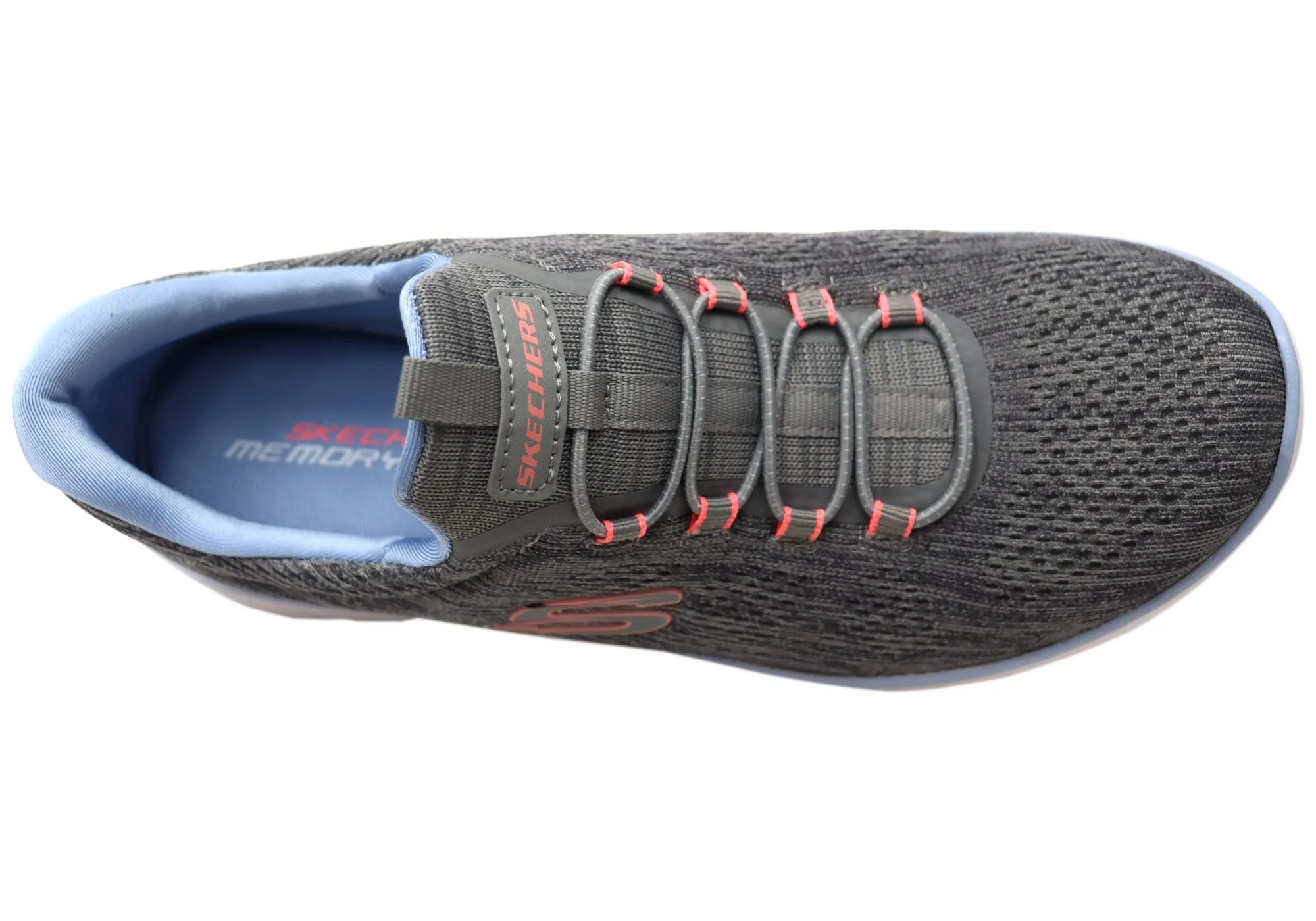 Skechers Womens Summits Fun Flair Memory Foam Slip On Shoes Skechers Shoes