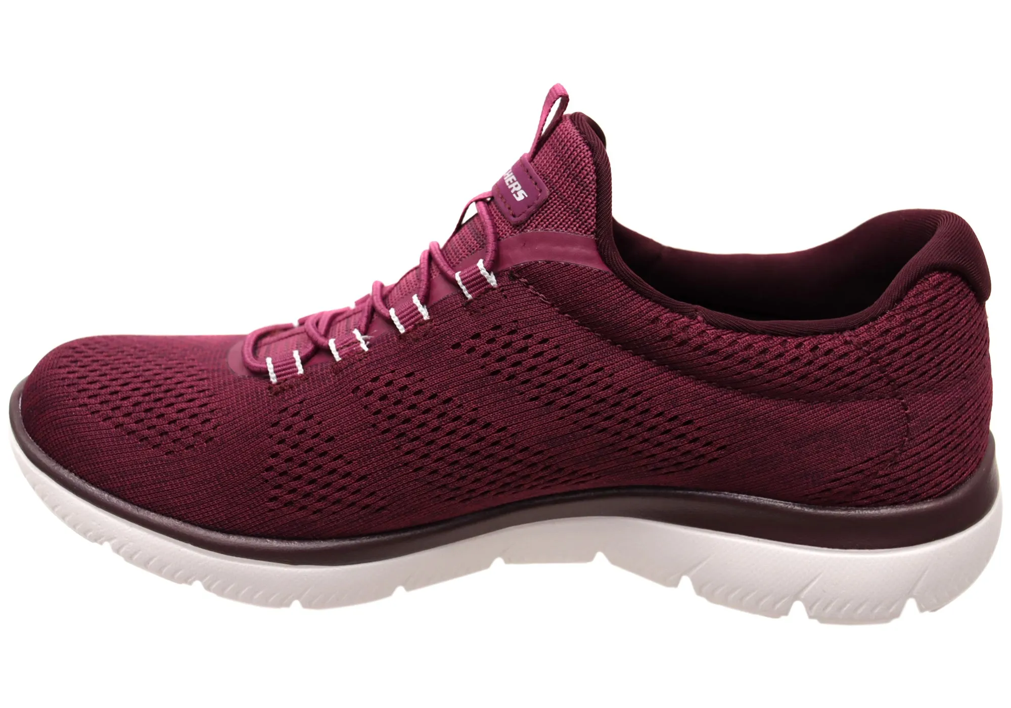Skechers Womens Summits Fun Flair Memory Foam Slip On Shoes Skechers Shoes