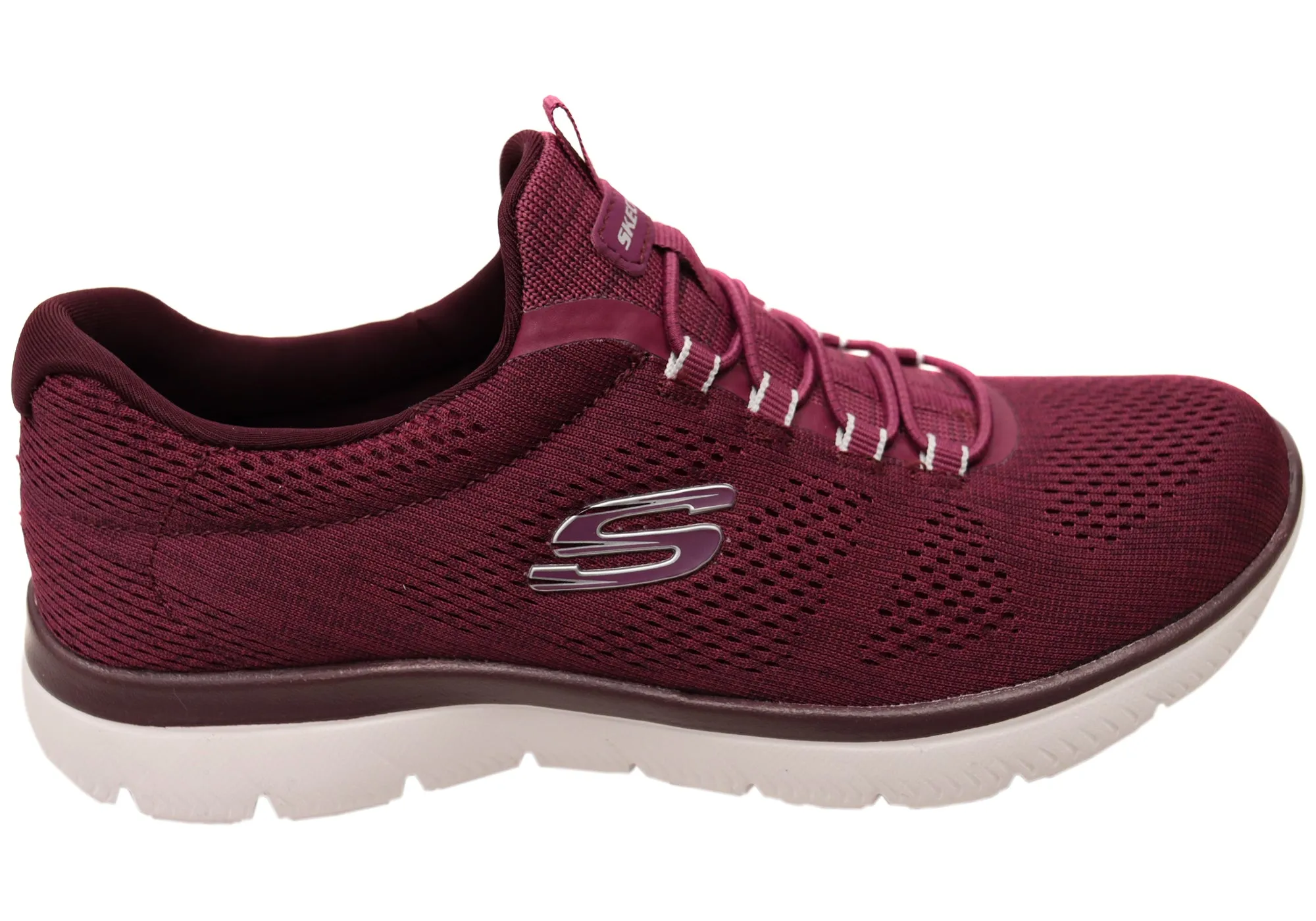 Skechers Womens Summits Fun Flair Memory Foam Slip On Shoes Skechers Shoes