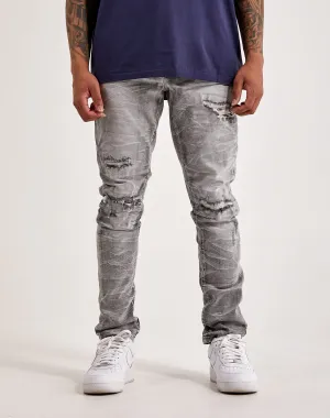 Smoke Rise Lightning Basic Slim Tapered Jeans