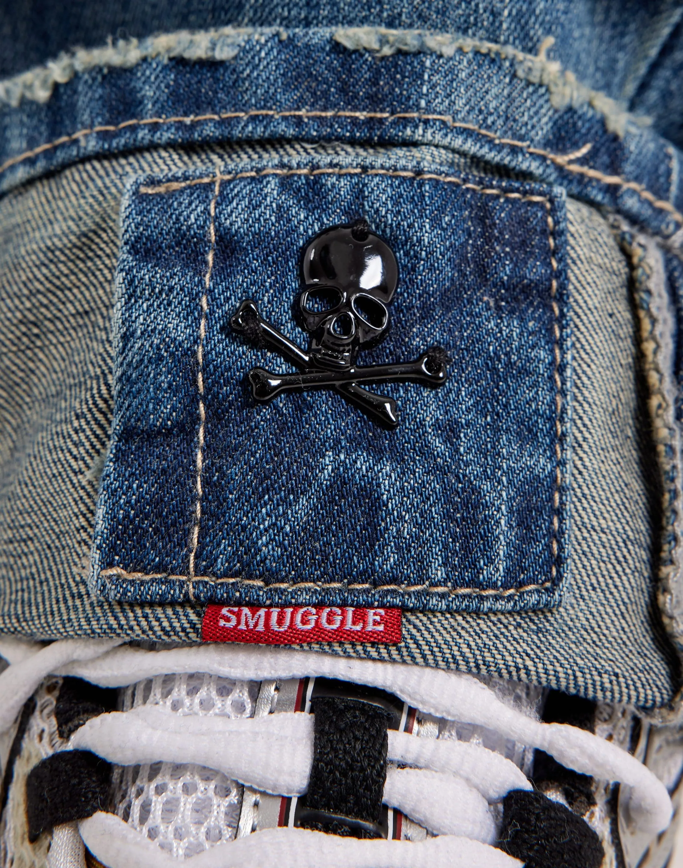 Smuggler's Moon Distressed Denim Jeans