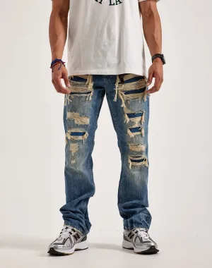 Smuggler's Moon Distressed Denim Jeans