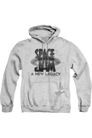 Space Jam 2 Space Jam 2 Logo Black Adult Pull Over Hoodie / Hooded Sweatshirt