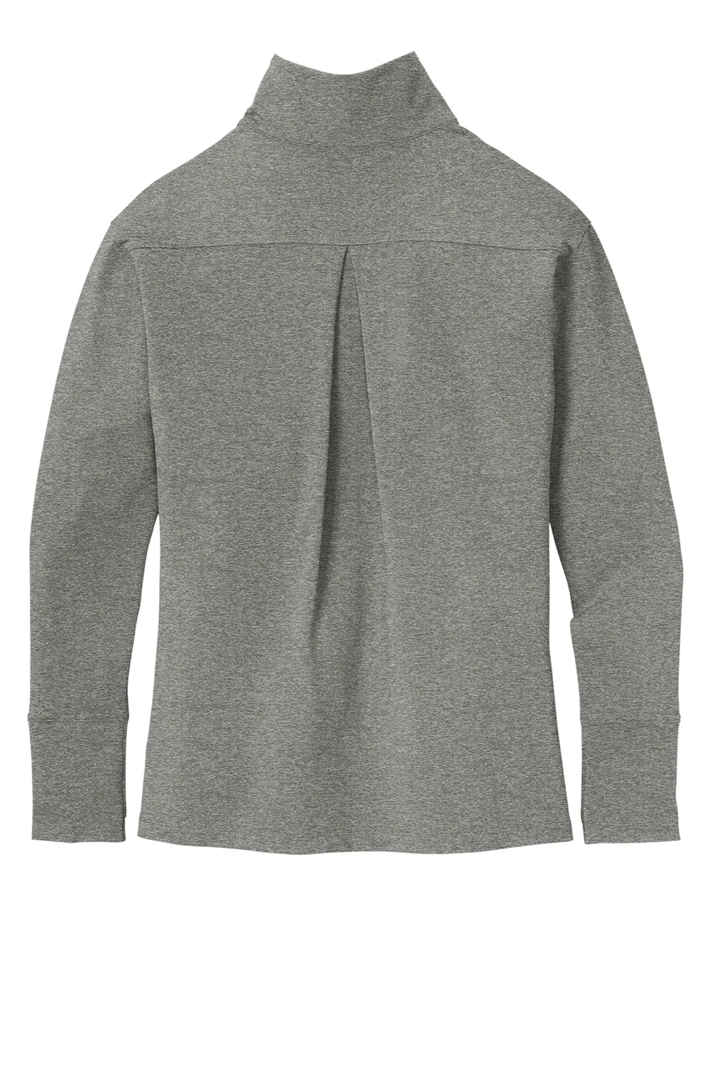 Sport-Tek Womens Flex Fleece Moisture Wicking 1/4 Zip Sweatshirt - Heather Light Grey