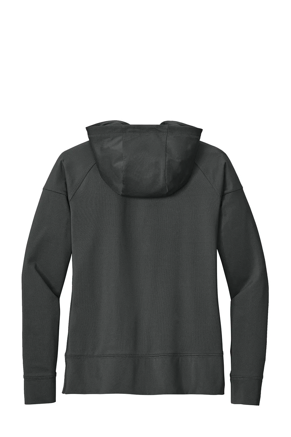 Sport-Tek Womens Sport-Wick Moisture Wicking 1/4 Zip Hooded Sweatshirt Hoodie w/ Pouch Pocket - Charcoal Grey