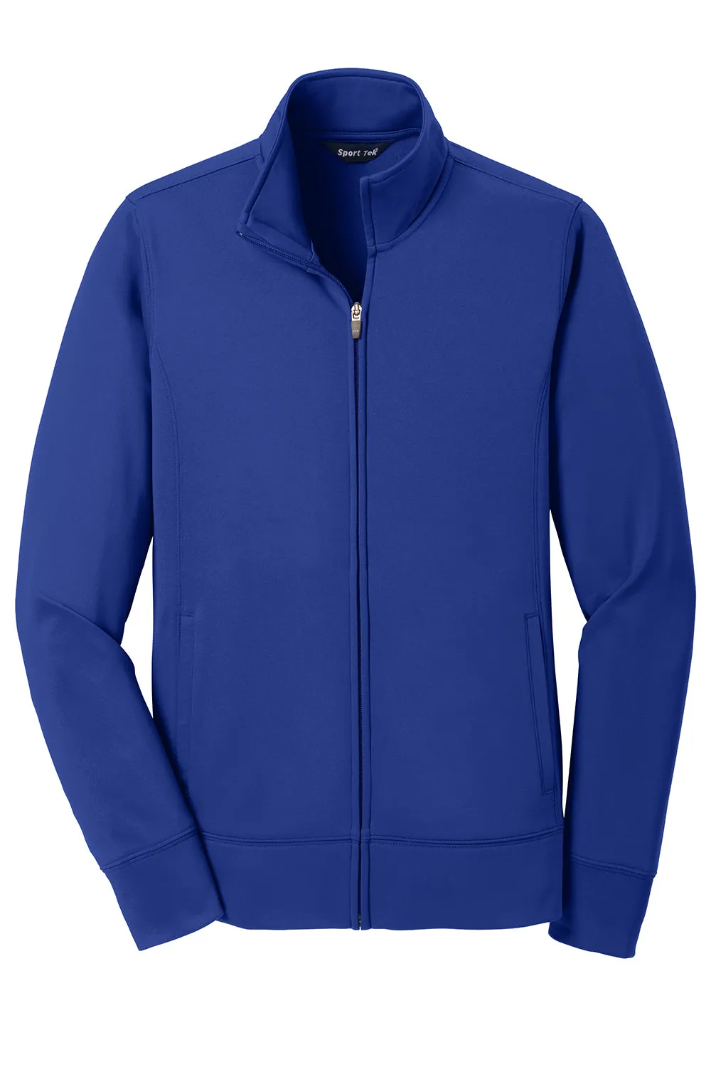 Sport-Tek Womens Sport-Wick Moisture Wicking Fleece Full Zip Sweatshirt w/ Pockets - True Royal Blue