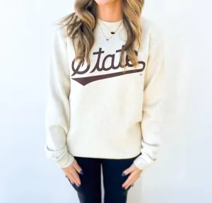 State Script Sweatshirt In Heather Natural