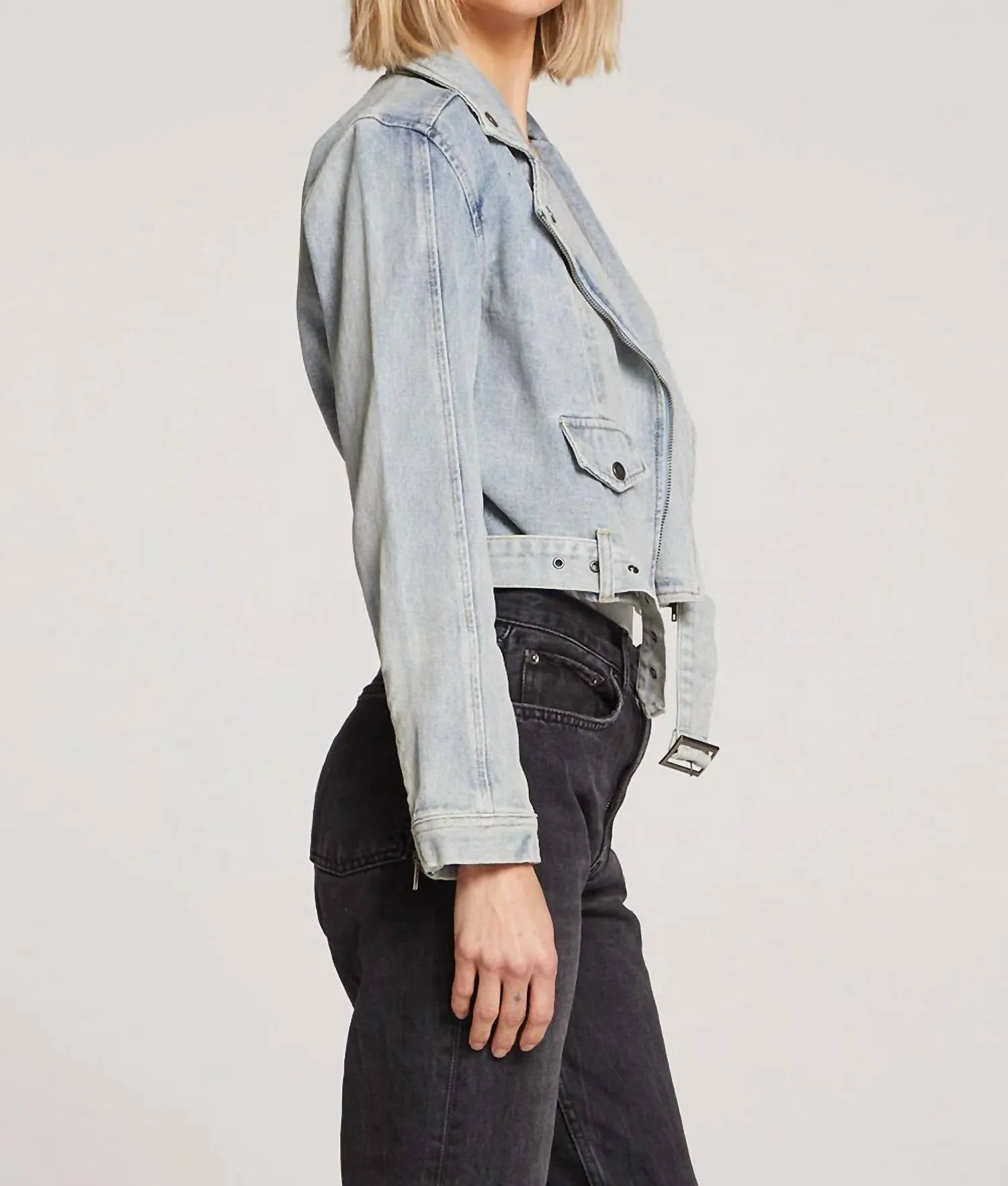 Stella Jacket In Stonewash Denim