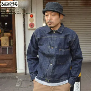 SUGAR CANE "SC19010 / SC19010T" Super “Denim” Collectibles #10 14oz. BLUE DENIM BLOUSE 1945 MODEL
