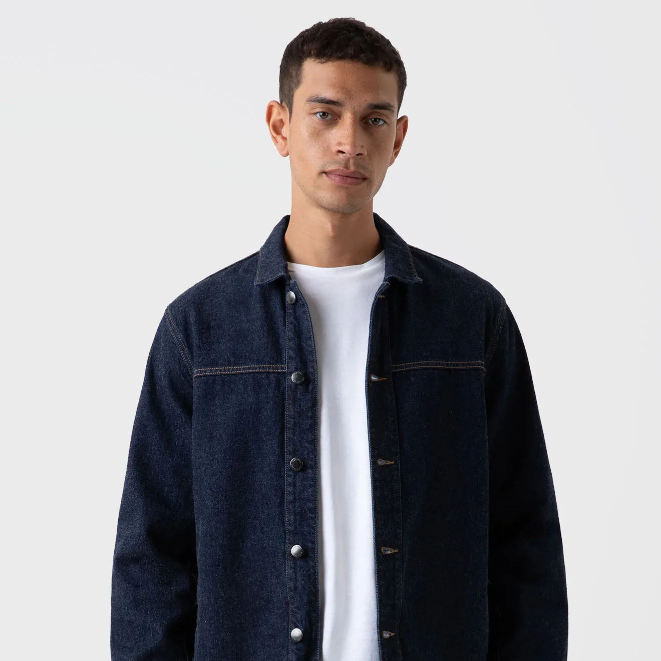 Sunspel Denim Jacket Denim Rinse Wash