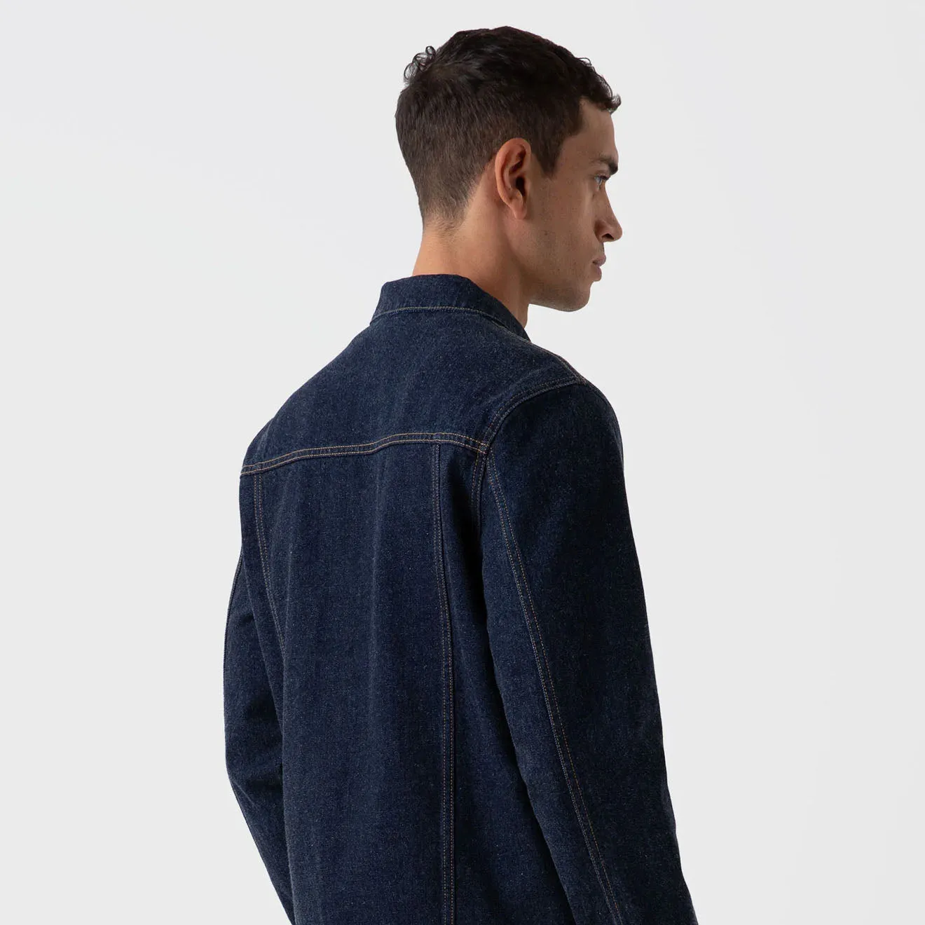 Sunspel Denim Jacket Denim Rinse Wash