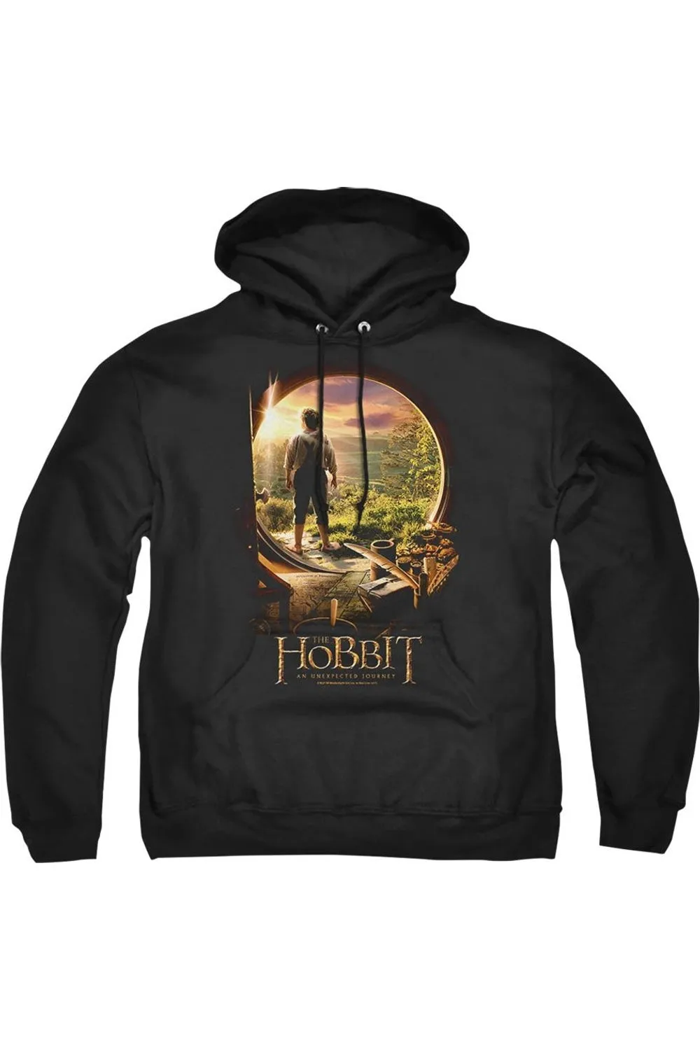 The Hobbit Hobbit In Door Adult Pull Over Hoodie / Hooded Sweatshirt
