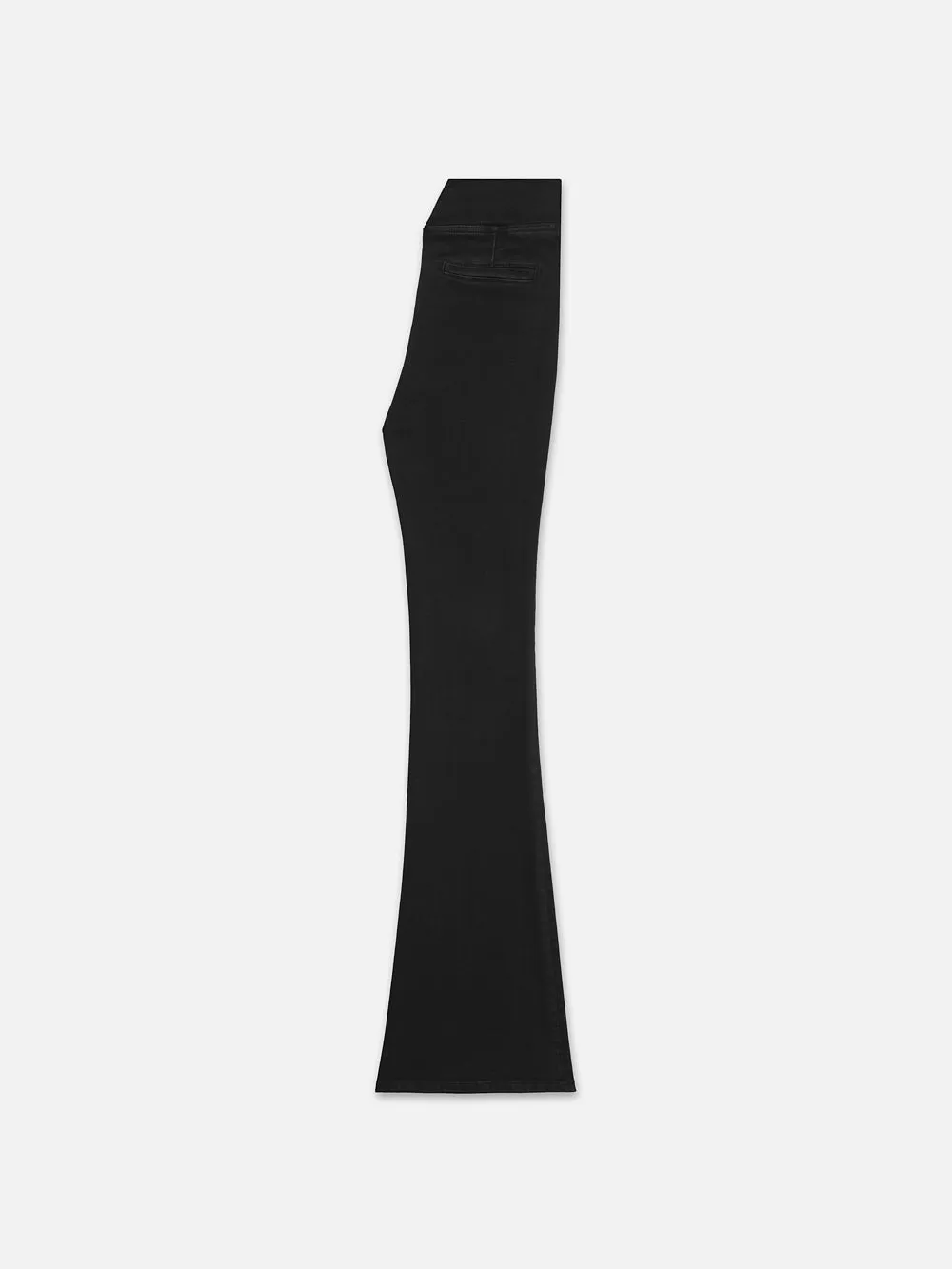 The Jetset Flare Pintuck -- Sheen Noir