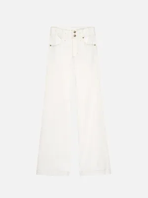 The Seamed Wide Trouser -- Au Natural Clean