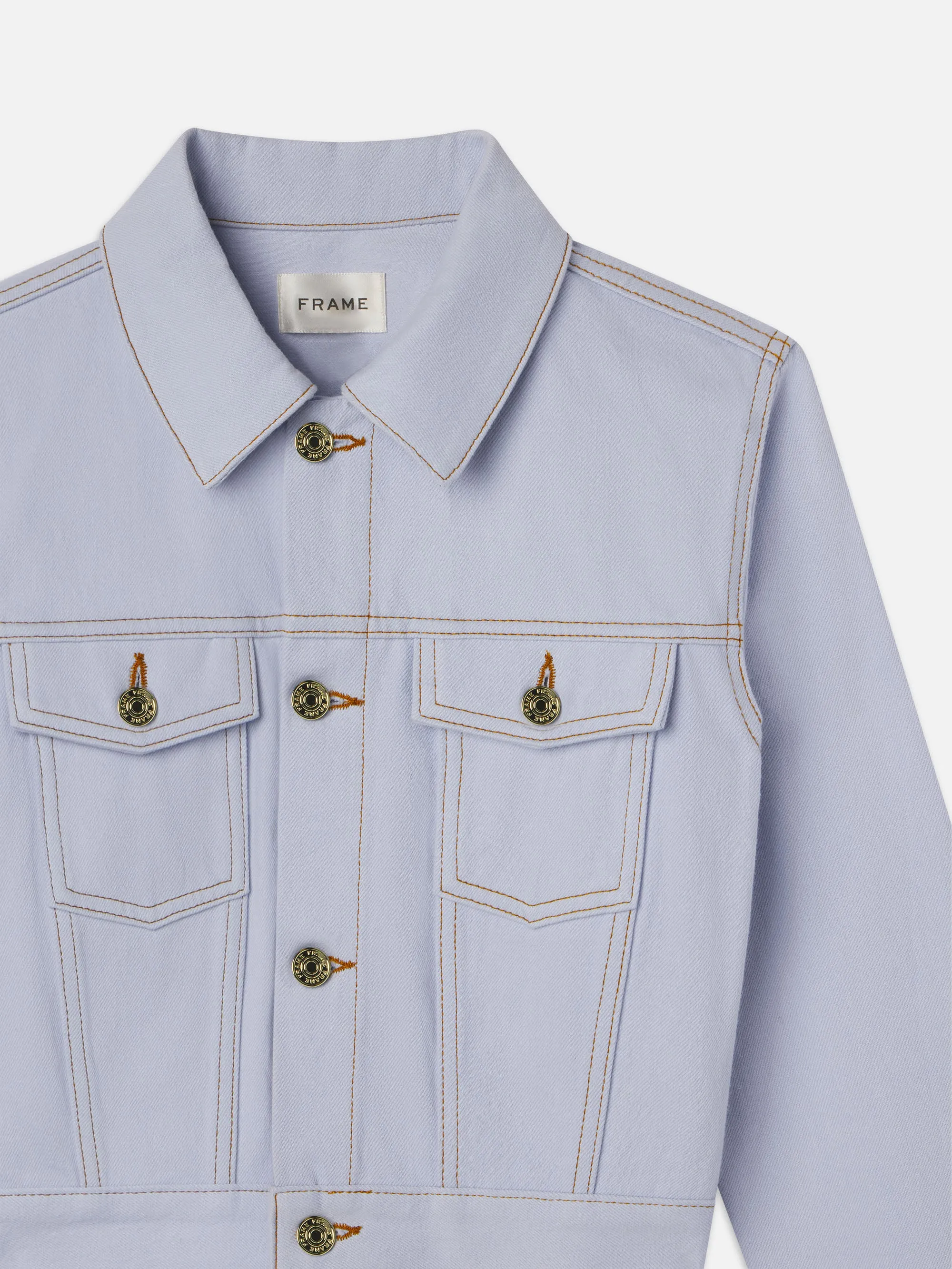 The Tailored Denim Jacket -- Celeste