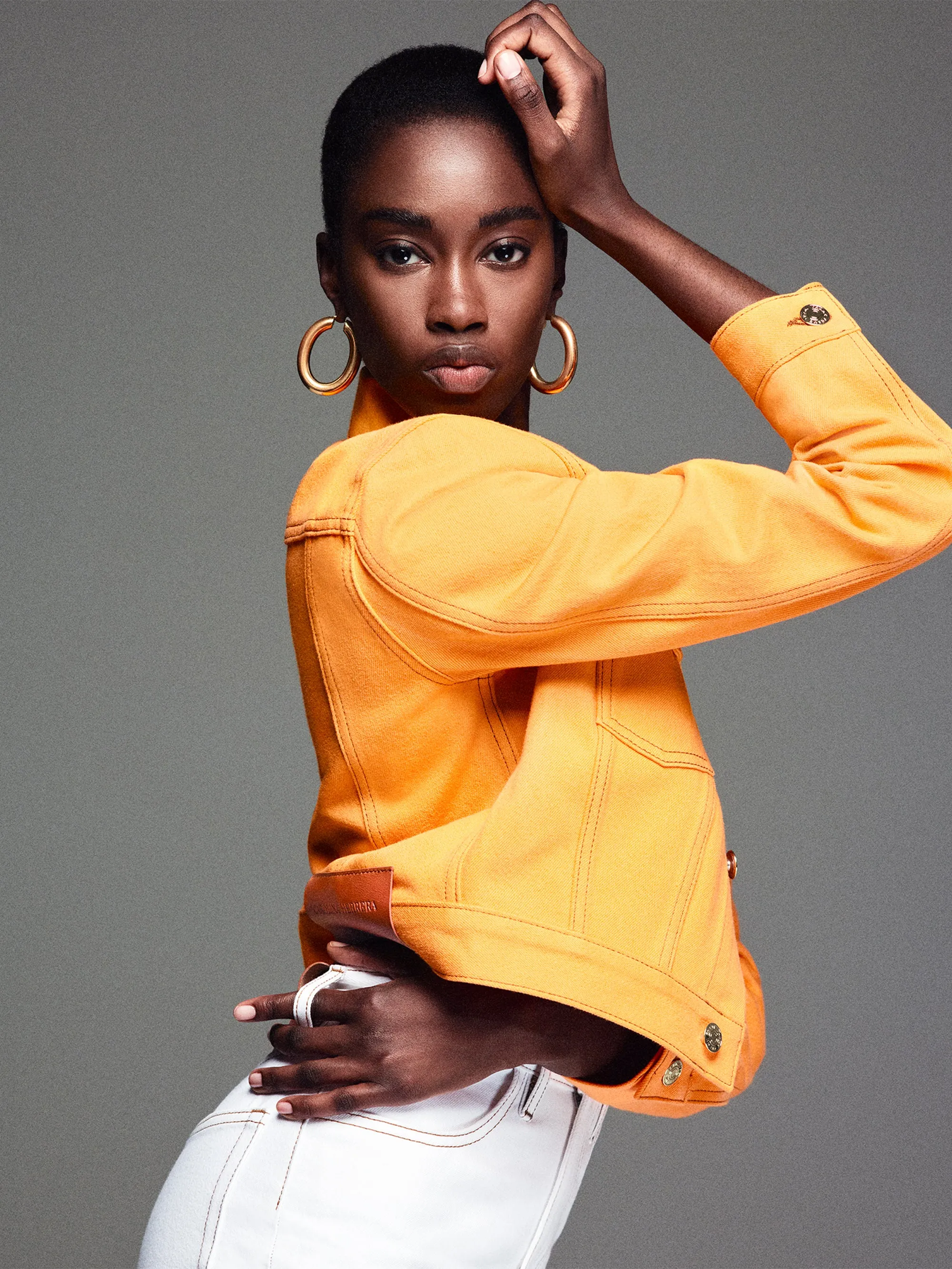 The Tailored Denim Jacket -- Marigold