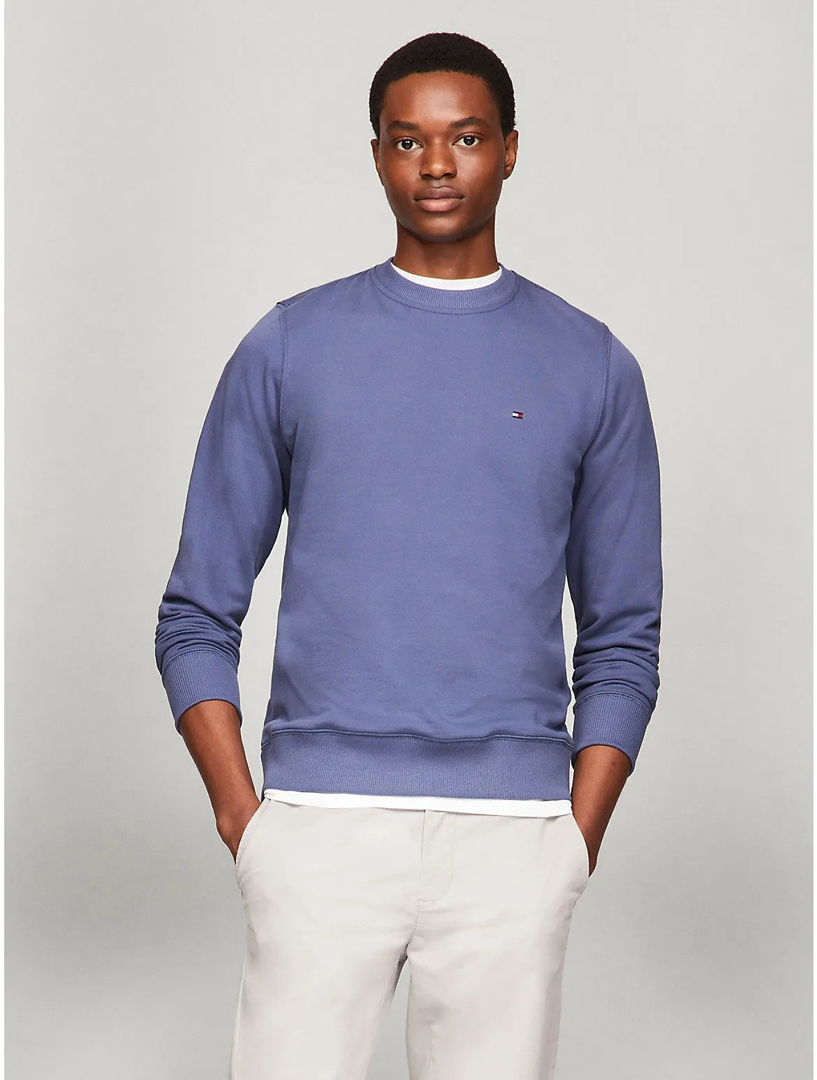 Tommy Hilfiger Men's Solid Crewneck Sweatshirt
