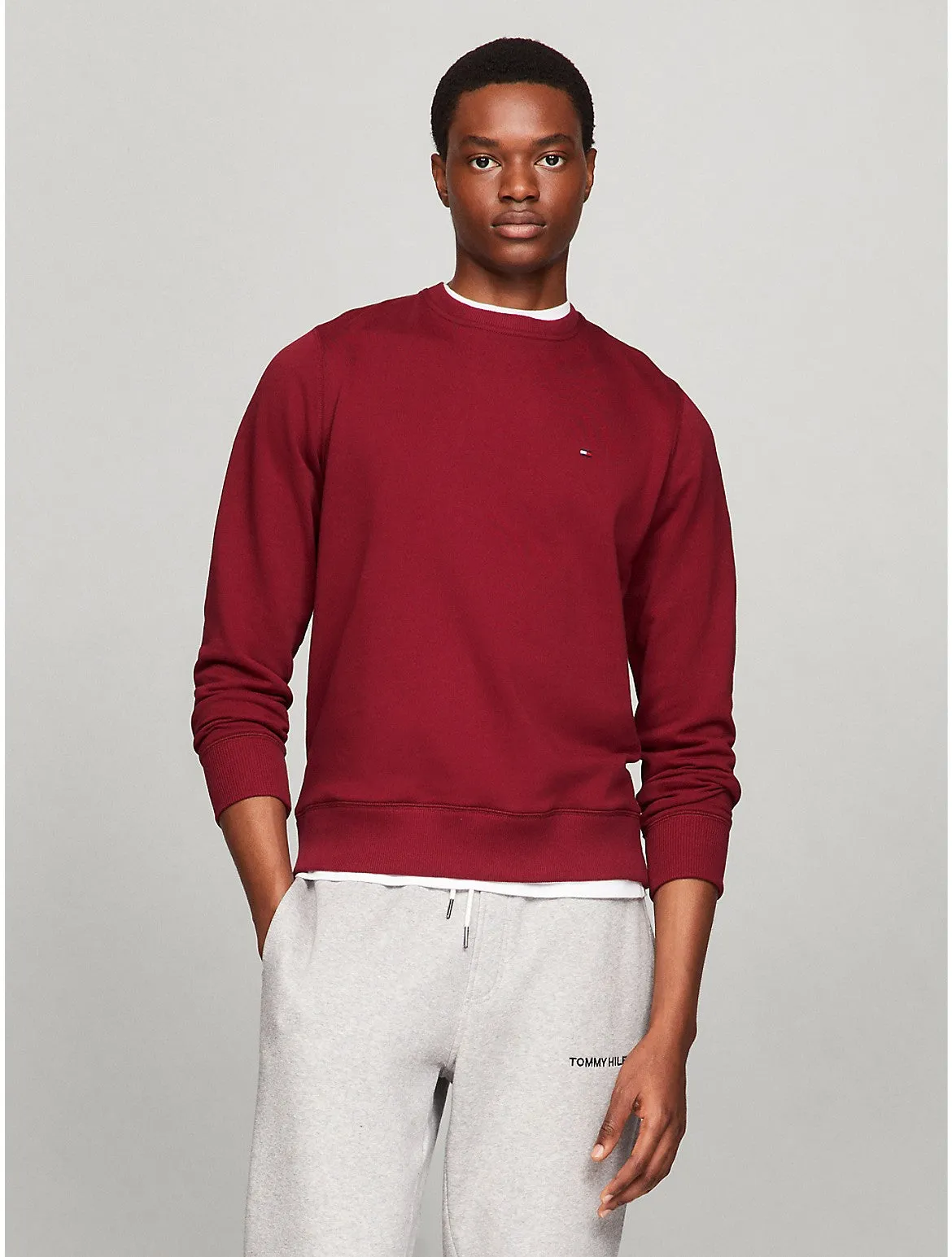 Tommy Hilfiger Men's Solid Crewneck Sweatshirt