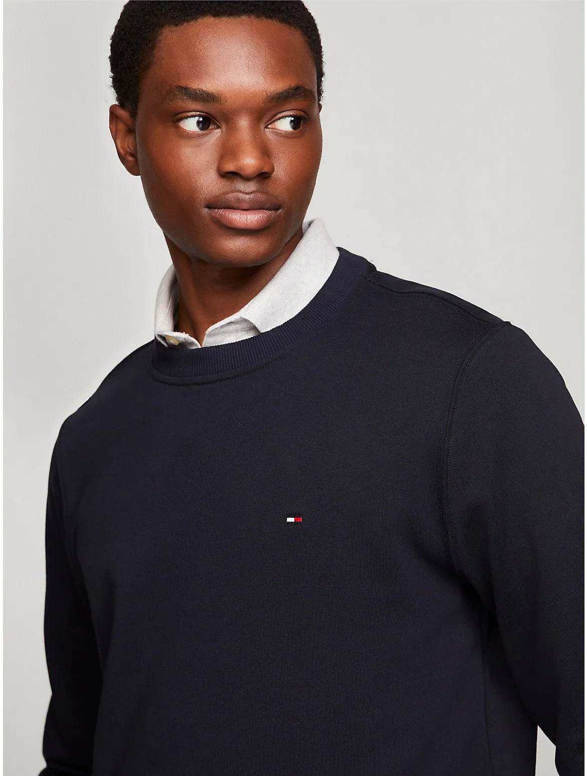 Tommy Hilfiger Men's Solid Crewneck Sweatshirt