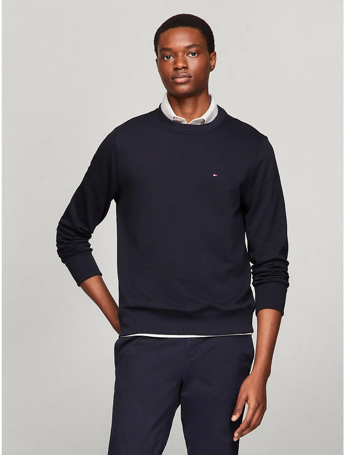 Tommy Hilfiger Men's Solid Crewneck Sweatshirt