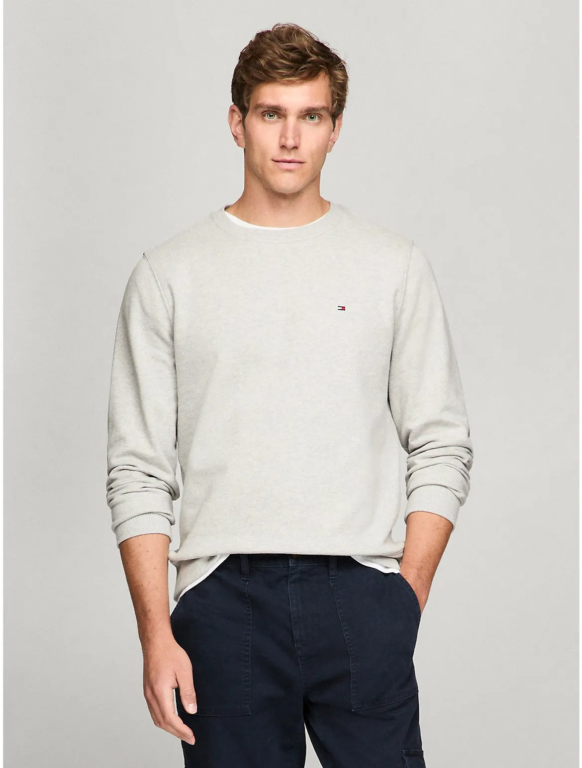 Tommy Hilfiger Men's Solid Crewneck Sweatshirt