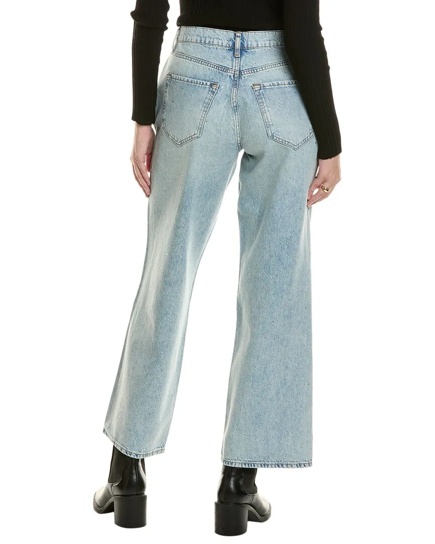 Triarchy Ms. Miley Striped Medium Indigo Baggy Jean