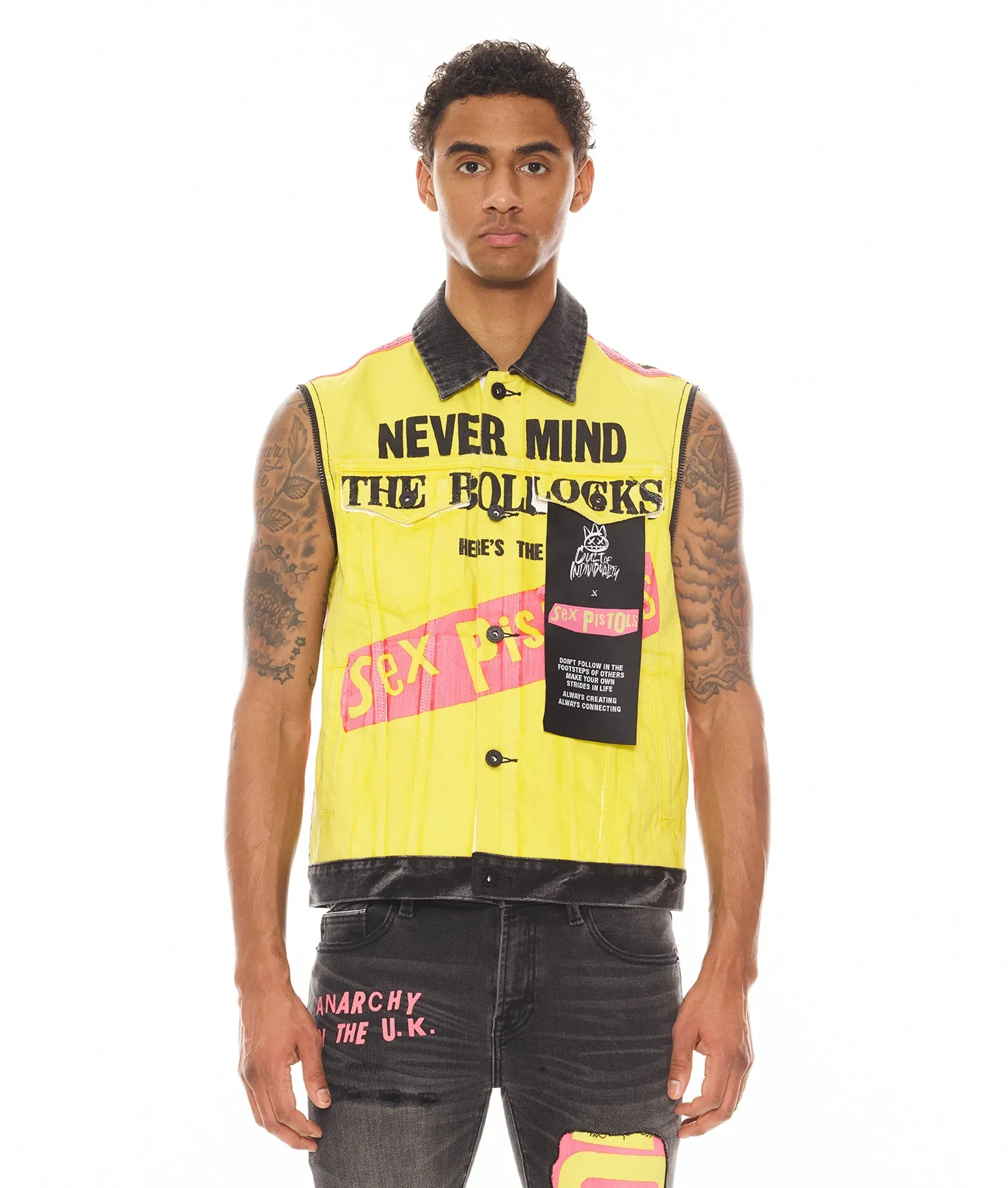 Type Ii Jacket With Zip Off Sleeves "Sex Pistols"