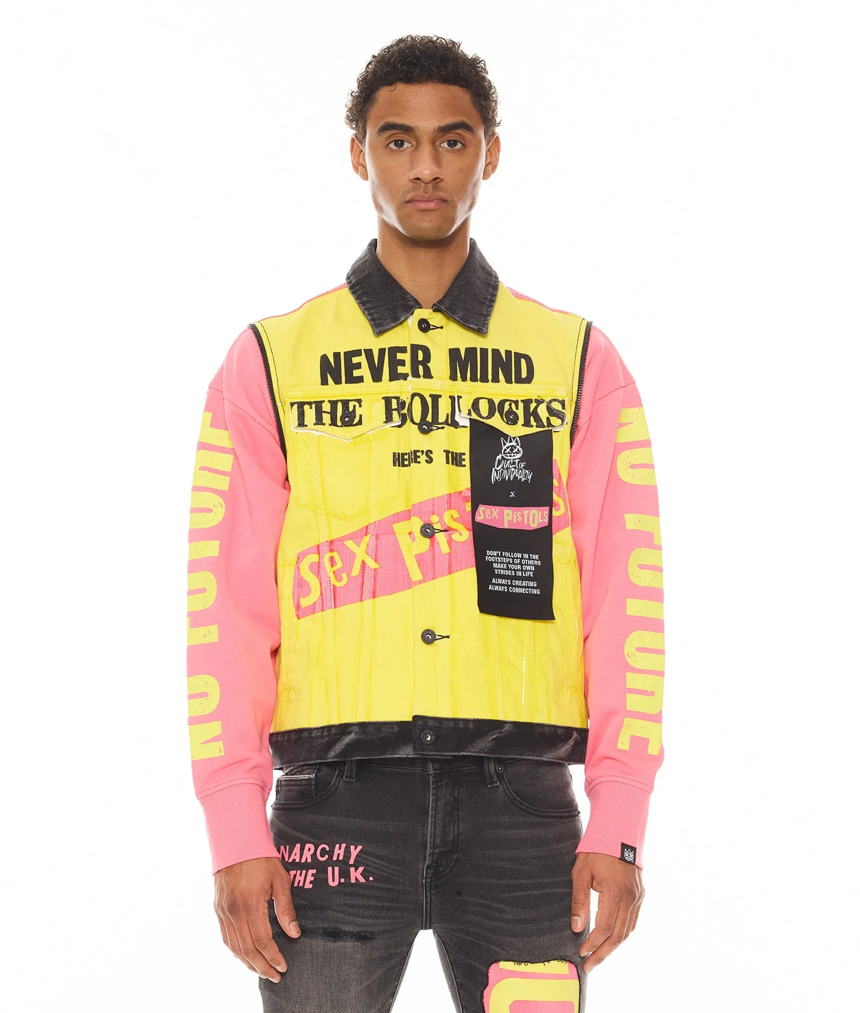 Type Ii Jacket With Zip Off Sleeves "Sex Pistols"