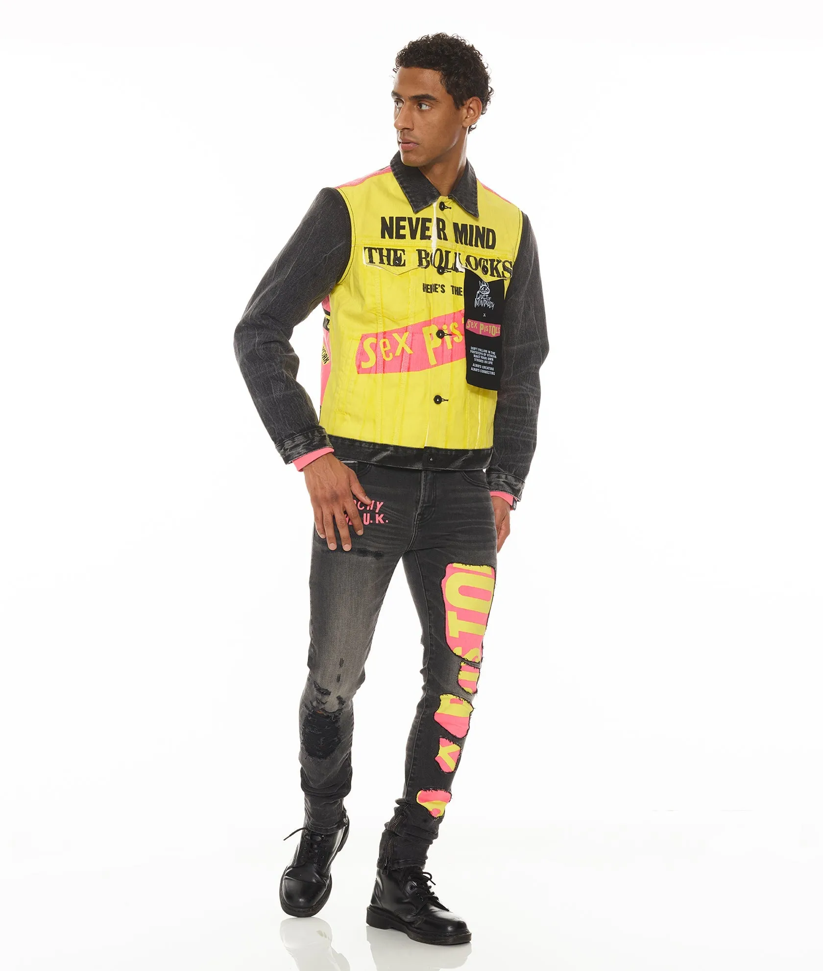 Type Ii Jacket With Zip Off Sleeves "Sex Pistols"