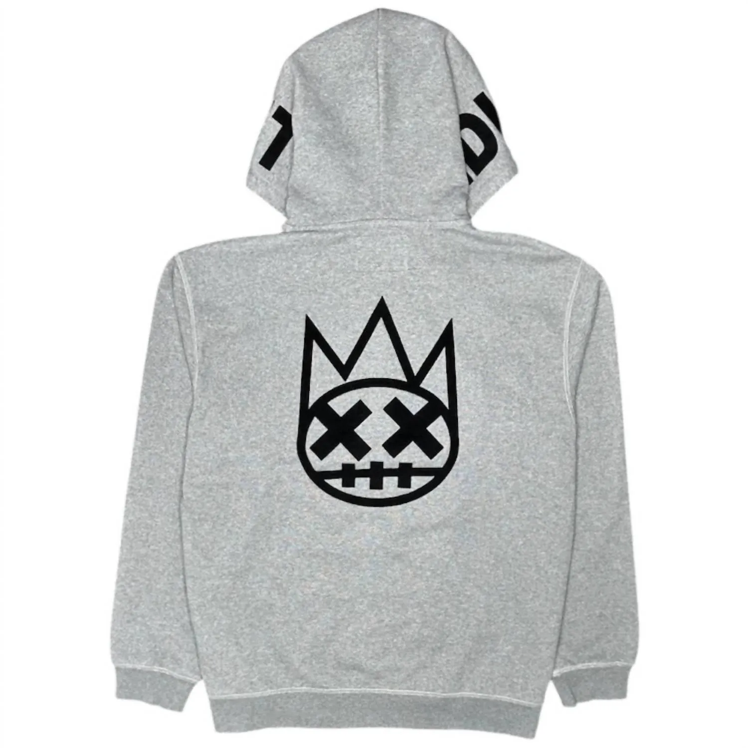 Unisex Zip Hoody In Charcoal
