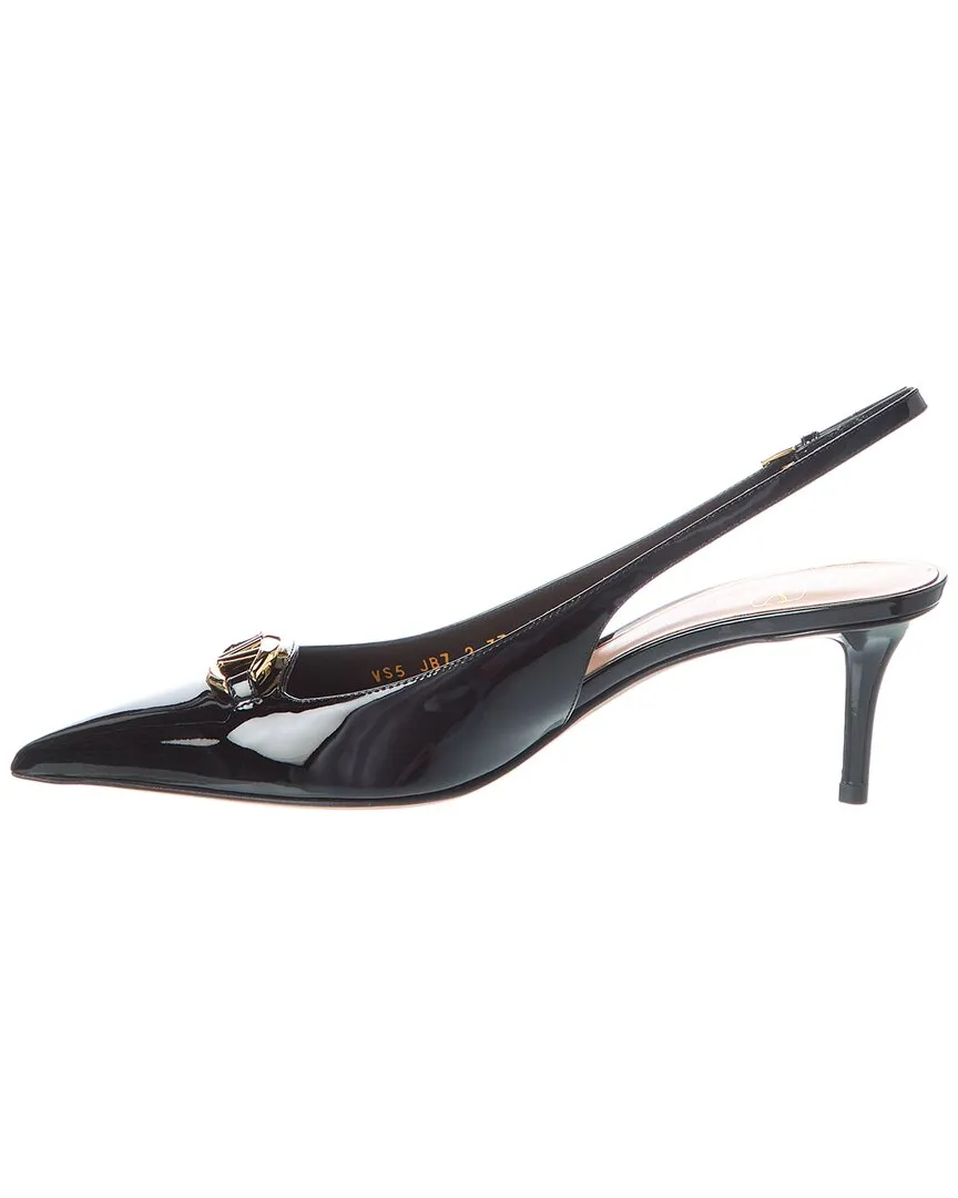Valentino VLogo The Bold Edition 65 Patent Slingback Pump