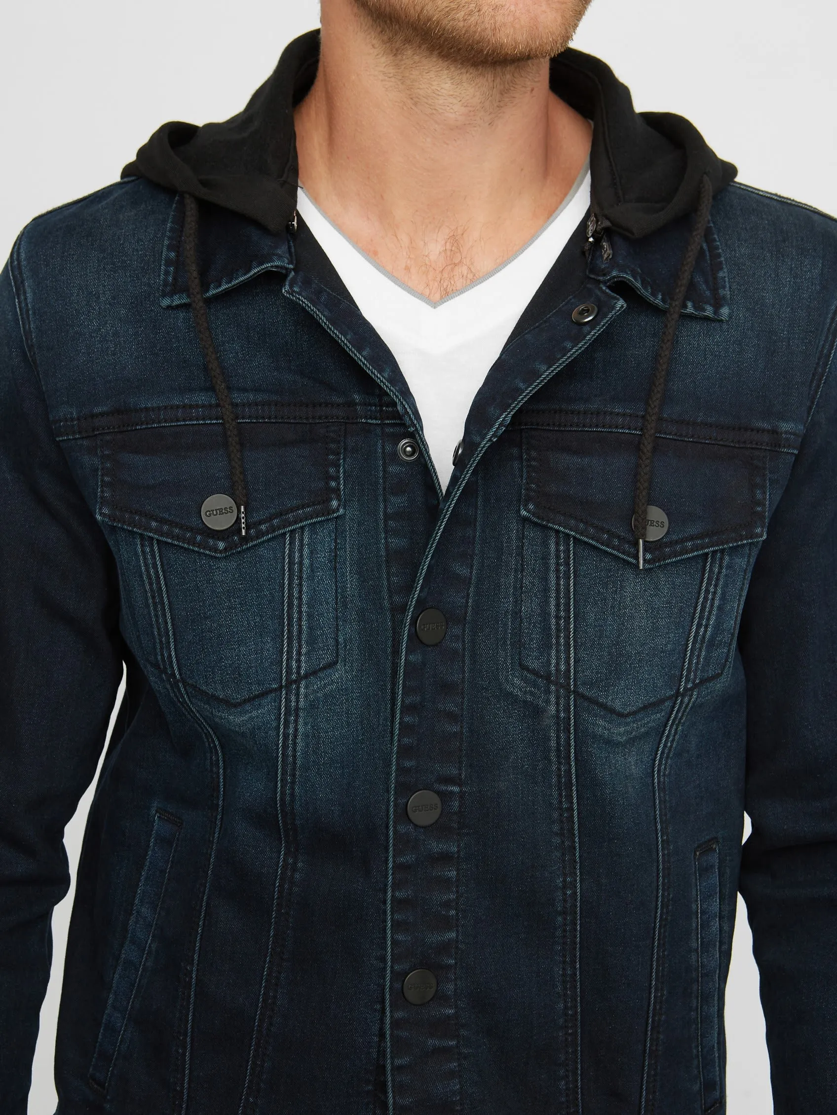 Vertix Hooded Denim Jacket