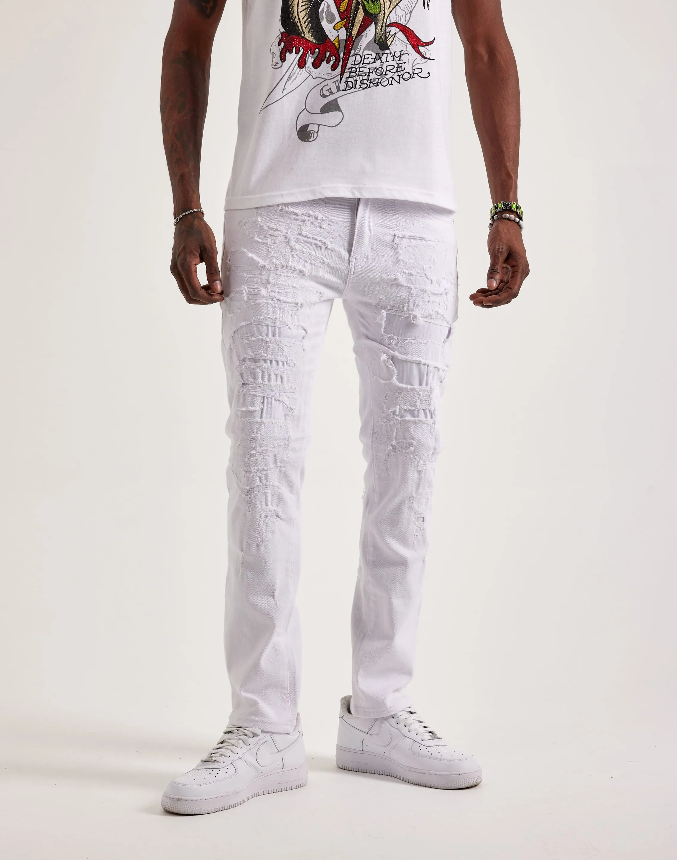 WAIMEA Skinny Rip & Repair Jeans