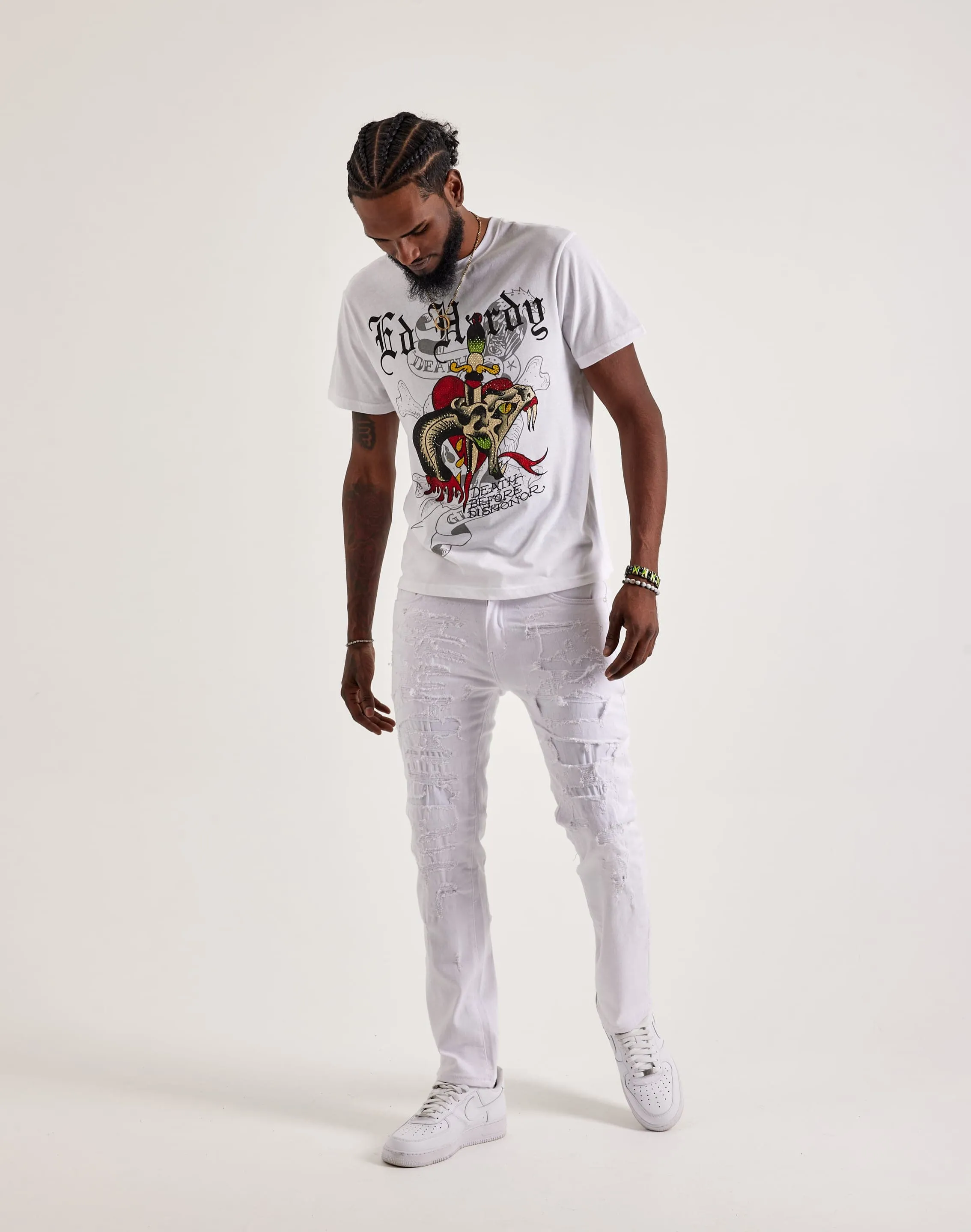 WAIMEA Skinny Rip & Repair Jeans