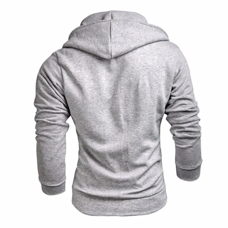 West Louis™ Solid Fleece Zipper Sweatshirt