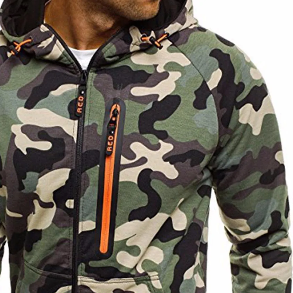 West Louis™ Winter Causal Camo Hoodies