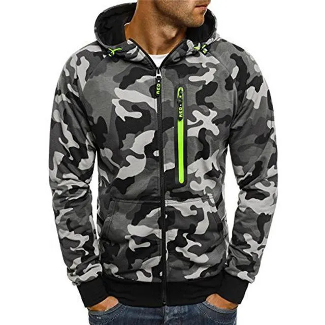 West Louis™ Winter Causal Camo Hoodies