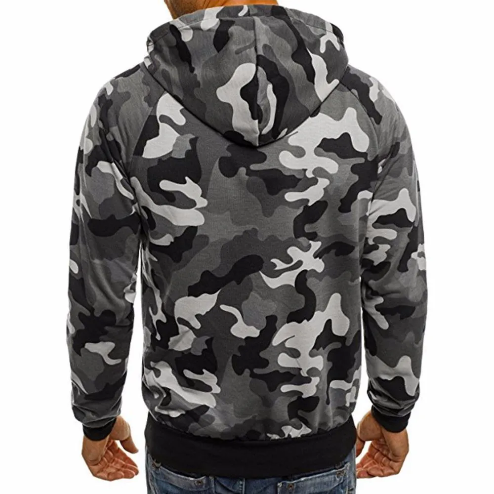 West Louis™ Winter Causal Camo Hoodies
